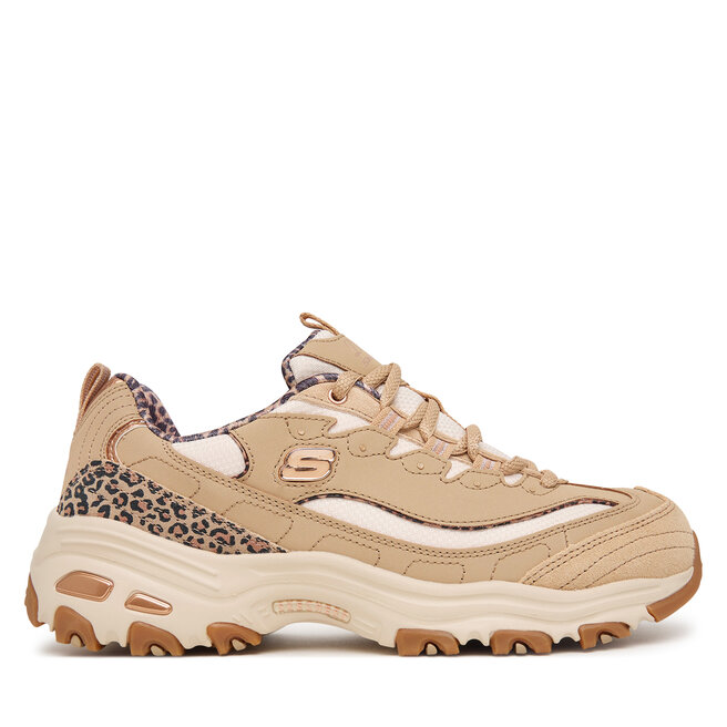 Sneakersy Skechers D'Lites - Wild Charm 150877/TPE Brązowy jasny - kobiece